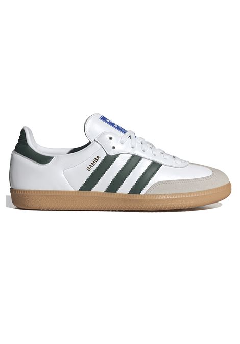 Adidas Samba OG Shoes White Green Gum Unisex ADIDAS ORIGINALS | Sneakers | IE3437-